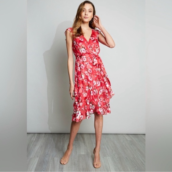 Elie Tahari red dress, size 10, NWT - Picture 9 of 11